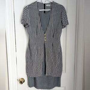 Cassini Vintage Gingham Dress